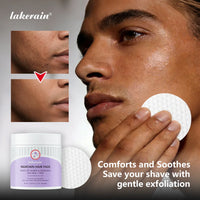 Aftershave Treatment Pads Ingrown Hair Pads to Help Prevent Razor Bumps for Men & Women - Exfoliate Underarms & Bikini Area