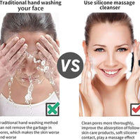 Silicone Face Scrubber for Men and Women Facial Cleansing Brush Silicone Face Wash Brush Manual Cleansing Skin Care Face Brushes