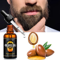 100% Natural Sandalwood Scent 30ml Beard Oil and 30g Balm Soften Strengthen Moisturize Men Beard Grooming Care Product