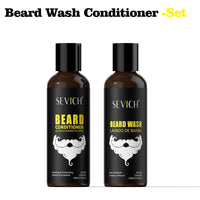 Natural Beard Growth Kit For Men Beard Thickening Care Oil Moisturizing Beard Cream Wax Beard Shampoo Conditioner Beard Styling