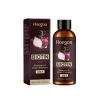 Red Onion Shampoo Rosemary Hair Growth Soft Shine Hydrating Stronger Hair Root Cleansing Scalp Refreshing Biotin Infused Shampoo