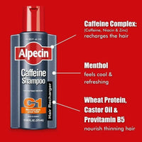 Germany Caffeine Shampoo Caffeine Control Anti-Hair Loss Hair Conditioner Silicone Oil-Free Fluffy Volumizing Hair Care