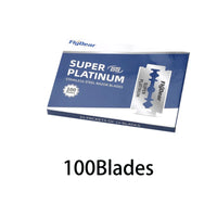Stainless steel razor blade old-fashioned manual double-sided razor blade hairdressing barber shop tools
