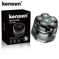 KENSEN Electric Head Shavers for Bald Men 6D Magnetic Razor Beard Trimmer USB Rechargeable LED Display Waterproof Beard Shavers