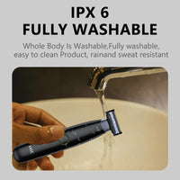 HTC Electric Shaver One Blade USB Rechargeable Electric Beard Trimmer Washable Safety Face Razor Shaving Machine for Men