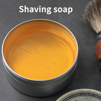 Hand Made Smooth Texture Mens Beard Shaving Soap Dense Bar Keep The Face Fresh and Clean Organic Foam Shaving Cream for Men