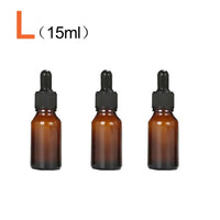 New 1/2/3pcs 5ml/10ml/15ml Glass Dropper Bottle Mini Dropper Small Glass Bottle Refillable Bottles Travel FZP07