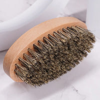 Natural Boar Bristle Beard Brush for Men Bamboo Face Massage That Works Wonders To Comb Beards and Mustache Drop Shipping