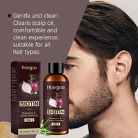 Red Onion Shampoo Rosemary Hair Growth Soft Shine Hydrating Stronger Hair Root Cleansing Scalp Refreshing Biotin Infused Shampoo