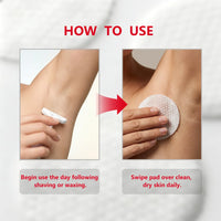 Aftershave Treatment Pads Ingrown Hair Pads to Help Prevent Razor Bumps for Men & Women - Exfoliate Underarms & Bikini Area