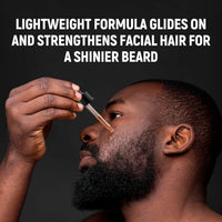 Beard Essential Oil Rich in Castor Oil, Beard Growth and Grooming Soften Nourish Beard Care Roller Needle Length Less Than 0.25m