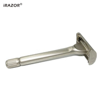 iRAZOR New Heavy Butterfly Design Double Edge Safety Razor with 10pcs Original Blade Refills for Men Reusable Grooming Gift Set