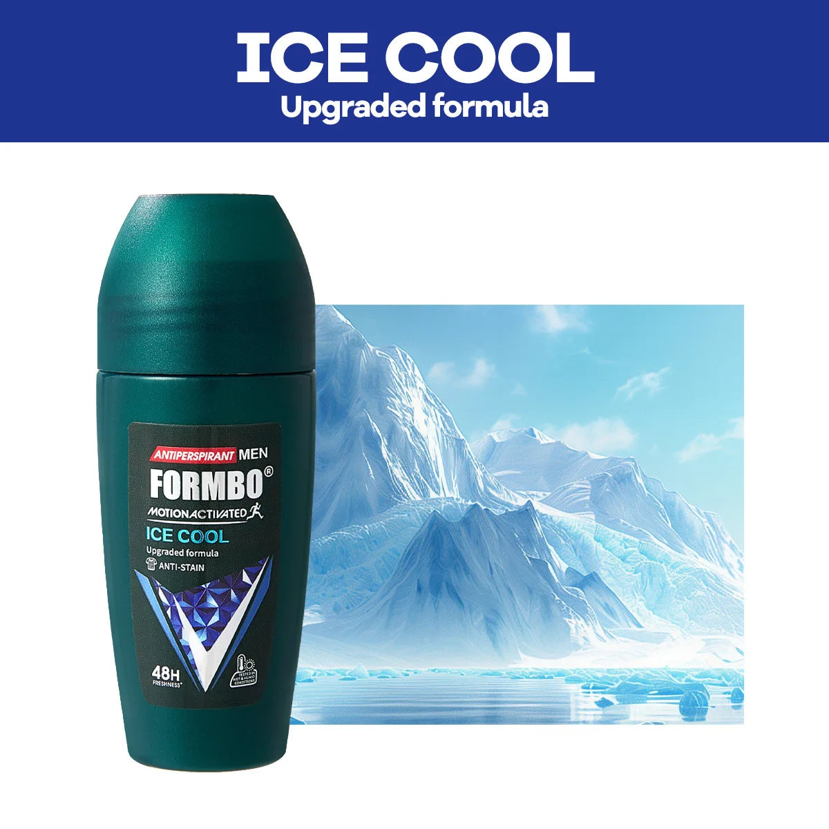 Men's Bead-and-spray Deodorant, Providing Long-lasting Dryness and Freshness. Cream-based Antiperspirant. Essential for Summer.