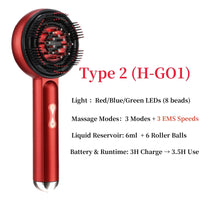 Cordless Scalp Massage Light Comb