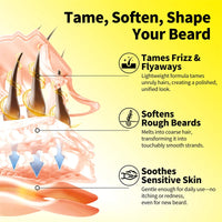 Natural Beard Growth Kit For Men Beard Thickening Care Oil Moisturizing Beard Cream Wax Beard Shampoo Conditioner Beard Styling