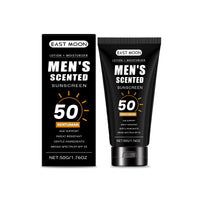 Men's Moisturizing Sunscreen Spf 50 Uv Protection Facial Sun Block Fast Absorbing Non-Greasy Matte Finish with Hyaluronic Acid