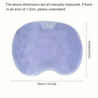 1PC Bathroom Shower Foot Massage Mat with Non-slip Suction Cup Wall-mounted Back Scrub Massage Bathroom Essential  Refreshing