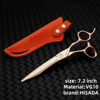 HISADA Hairdressing Scissors Professional Barber Scissors 6.0 Inch Scissors VG10 Material Professional Barber Scissors