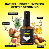 30ml Beard Growth Serum Biotin Beard Growth Serum Mustache Fluid Fuller Thicker Nourish Professional Beard Care Product For Men