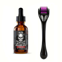 Beard Essential Oil Rich in Castor Oil, Beard Growth and Grooming Soften Nourish Beard Care Roller Needle Length Less Than 0.25m